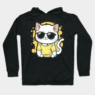 Cat with sunglasses Hoodie